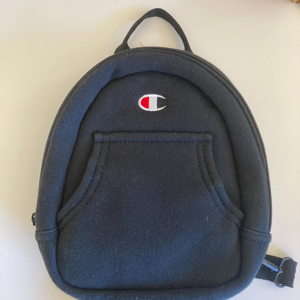 Champion Reverse Weave Mini Convertible Backpack/ Shoulder Bag Black